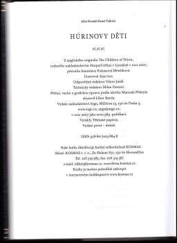 J. R. R Tolkien: Húrinovy děti