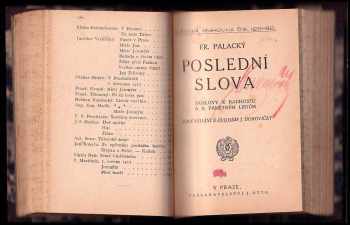 Vojtěch Martínek: Hus a husitství v české poesii - Výbor + Poslední slova - doslovy k Radhostu a k pamětným listům +  Torquato Tasso - činohra