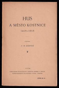 Hus a město Kostnice 1415-1915