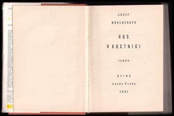 Josef Mühlberger: Hus v Kostnici