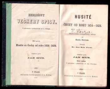 Karl Herloßsohn: Husité, čili, Čechy od roku 1414-1424