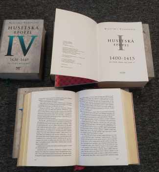 Vlastimil Vondruška: Husitská epopej 1 - 7 - KOMPLETNÍ SÉRIE - I. - 1400-1415. - Za časů krále Václava IV. + II Za časů hejtmana Jana + III Za časů císaře Zikmunda + IV Za časů bezvládí 1438-1449 + V. Za časů Ladislava Pohrobka: 1450 -1460 + VI. Za časů Jiřího z Poděbrad; 1461 -1471 + VII. - 1472-1485