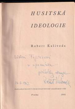 Robert Kalivoda: Husitská ideologie