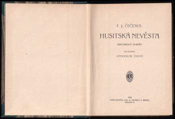 František Josef Čečetka: Husitská nevěsta