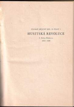 František Michálek Bartoš: Husitská revoluce