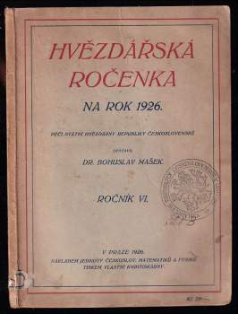 Hvězdářská ročenka na rok 1926