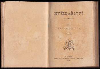 Rudolf Kreutz: Hvězdářství