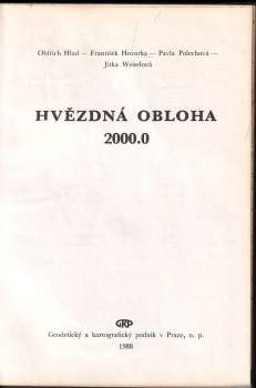 Oldřich Hlad: Hvězdná obloha 2000.0