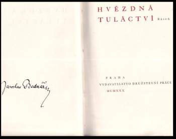 Jaroslav Bednář: Hvězdná tuláctví