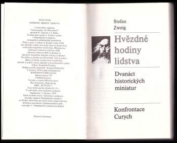 Stefan Zweig: Hvězdné hodiny lidstva