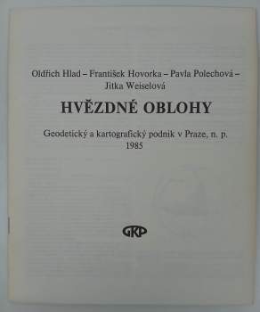 Oldřich Hlad: Hvězdné oblohy