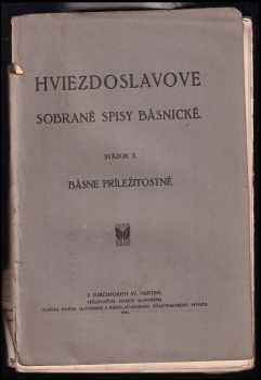 Pavol Országh Hviezdoslav: Hviezdoslavove sobrané spisy básnické
