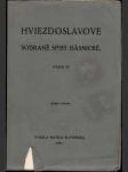 Hviezdoslavove sobrané spisy básnické