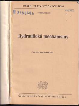 Josef Prokes: Hydraulické mechanismy
