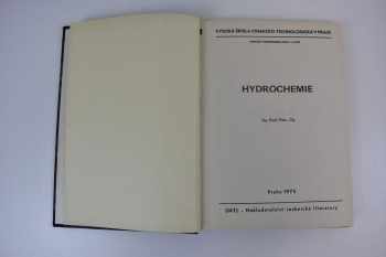 Pavel Pitter: Hydrochemie