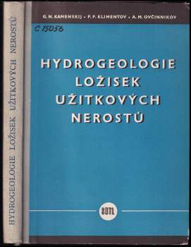 Hydrogeologie ložisek užitkových nerostů