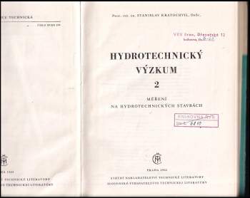 Stanislav Kratochvíl: Hydrotechnický výzkum