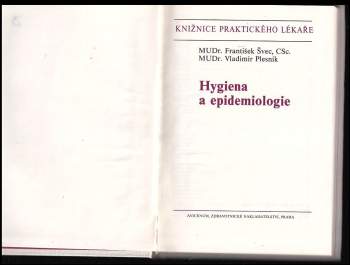 František Švec: Hygiena a epidemiologie