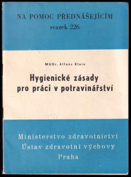 Hygienické zásady pro práci v potravinářství