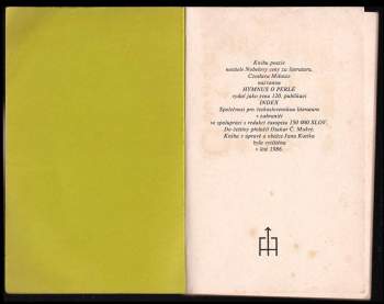 Czesław Miłosz: Hymnus o perle