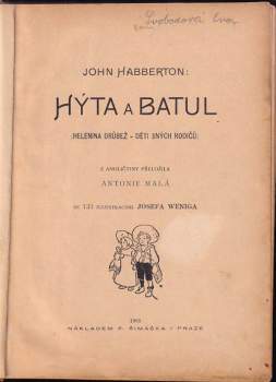 John Habberton: Hýta a Batul ; (Helenina drůbež - Děti jiných rodičů)