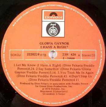 Gloria Gaynor: I Have A Right