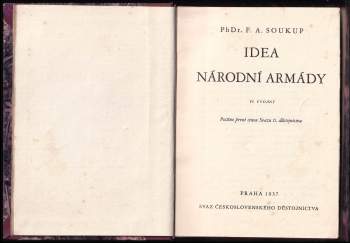 František Alois Soukup: Idea národní armády