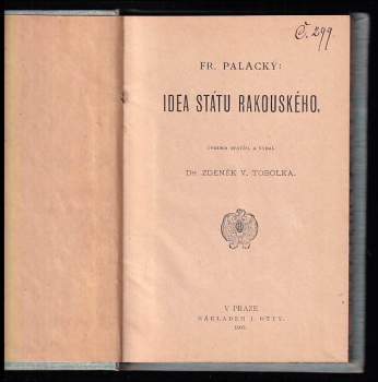 František Palacký: Idea státu rakouského