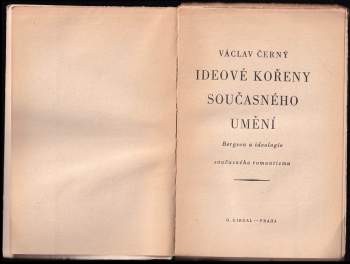 Václav Černý: Ideové kořeny současného umění