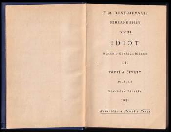 Fedor Michajlovič Dostojevskij: Idiot