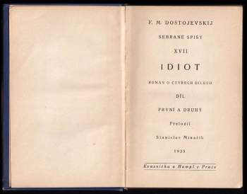 Fedor Michajlovič Dostojevskij: Idiot