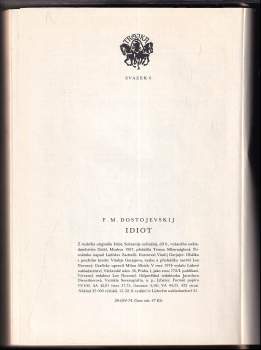 Fedor Michajlovič Dostojevskij: Idiot
