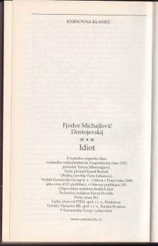 Fedor Michajlovič Dostojevskij: Idiot