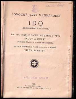 Vilém Schmitt: Pomocný jazyk mezinárodní Ido