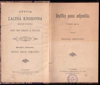 Jiří Stanislav Guth-Jarkovský: Idyllky pana adjunkta