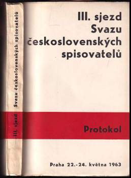 III. sjezd Svazu československých spisovatelů
