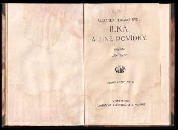 Alexandre Dumas: Ilka a jiné povídky