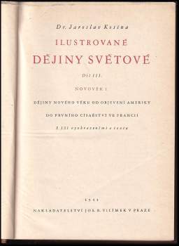 Jaroslav Kosina: Ilustrované dějiny světové