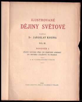 Jaroslav Kosina: Ilustrované dějiny světové
