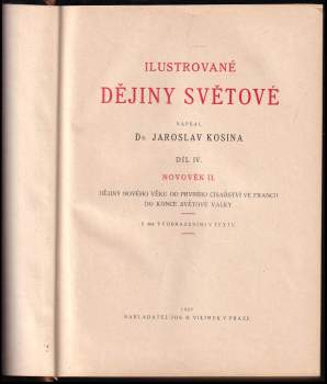 Jaroslav Kosina: Ilustrované dějiny světové