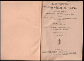 Bohuslav Horák: Ilustrovaný zeměpis všech dílů světa