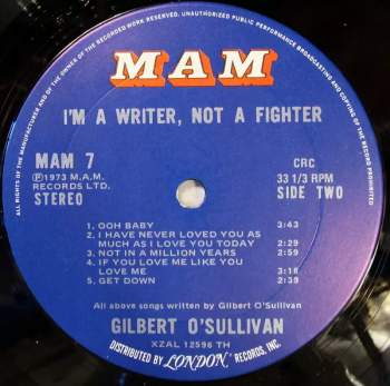 Gilbert O'Sullivan: I'm A Writer, Not A Fighter