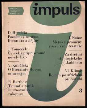 Impuls - měsíčník pro literární kritiku a teorii - číslo 8
