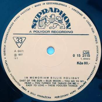 Billie Holiday: In Memoriam Billie Holiday