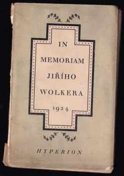 In memoriam Jiřího Wolkera