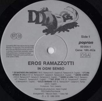 Eros Ramazzotti: In Ogni Senso