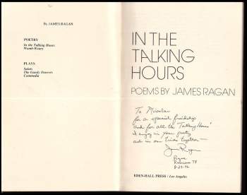 James Ragan: In the talking hours