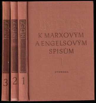 Karl Marx: Index k Marxovým a Engelsovým spisům  - Stránkový převodník - Sv. 1 - 3