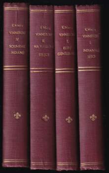 Karl May: Indiánské léto - Díl 1-4 v převazbách - Indiánské léto + Rudý gentleman + Na válečné stezce + Soumrak Indiánů