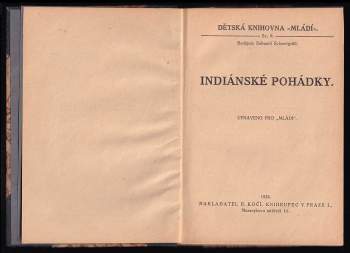 M. K Juddová: Indiánské pohádky